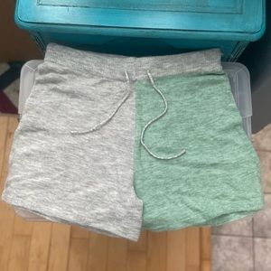 Anthropologie Plus Knit Color Blocked Shorts